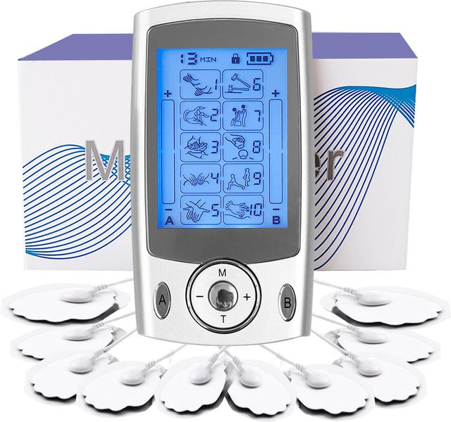 SANPKON Elektrisches Massagegerät, EMS Muskelstimulator, Unisex, Silver - Bild 1