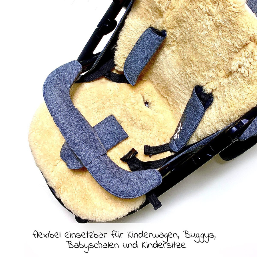 Kaiser Lammfellauflage medizinisch für Joie-Kinderwagen in Beige mit Oeko-Tex Standard 100 - Bild 5