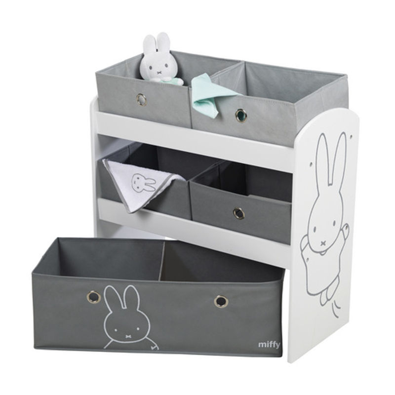 Roba Spielregal Miffy für Kinderzimmer mit floralem Design, B/T/H: 60,0 x 30,0 x 30,0 cm - Bild 3