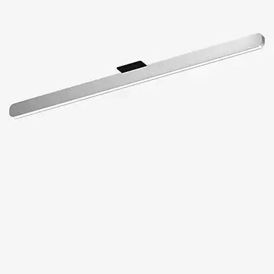 Occhio Mito Alto 100 Up Narrow LED Deckenleuchte in Silber Matt mit schwarzer Abdeckung - Bild 1