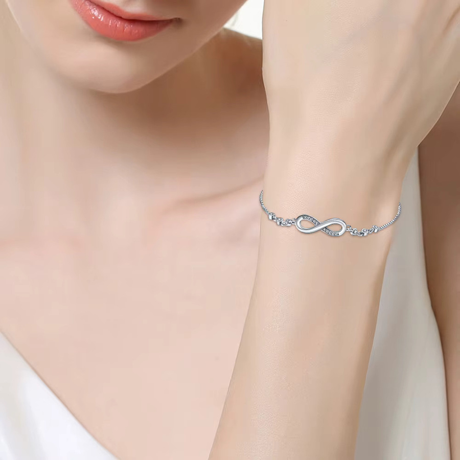 Armband 925 Silber, Zirkonia, Damen - Bild 2