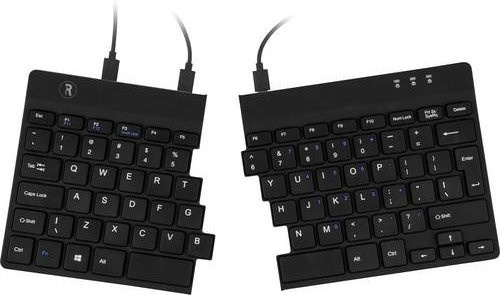 R-Go Tools Ergonomische USB Tastatur QWERTZ Deutsch Schwarz - Bild 1