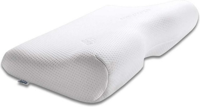 TEMPUR ErgoPlus MDV Kissen S, festes Nackenkissen in Weiß für die Rückenlage - Bild 1