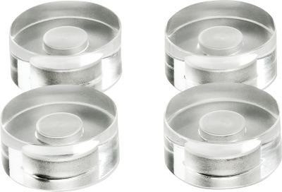 Magnetoplan Design-Magnete aus transparentem Acryl, Durchmesser: 3 cm, 4 Stück - Bild 1