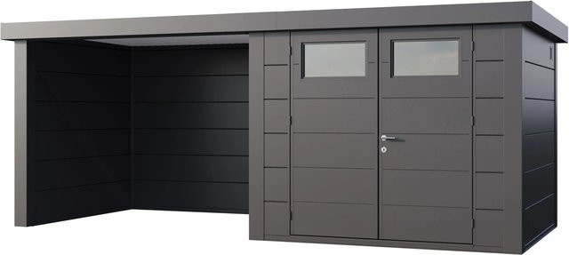 Telluria Gerätehaus Classico in Silberfarben, B/T/H: 572 x 258 x 219 cm - Bild 1