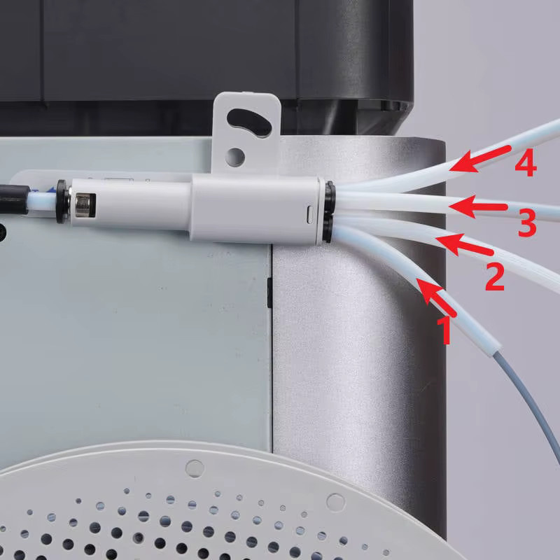 Bambu Lab 4-in-1 PTFE-Adapter Materialrohr-Erweiterungsanschluss für AMS-Verbindung in Weiß - Bild 2