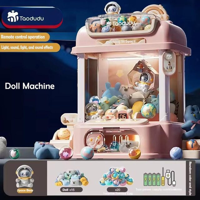 Binchi Outdoor Product DIY-Greifautomaten, Mini-Greifarm-Spielzeug, Kranmaschinen, mit Musikpuppe - Bild 1