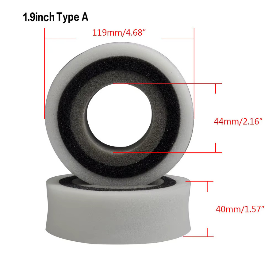 AXSPEED Einsatzschaumschwamm, 117 mm/150 mm, passend für 1,9 Zoll/2,2 Zoll Radreifen, 1:10 - Bild 3