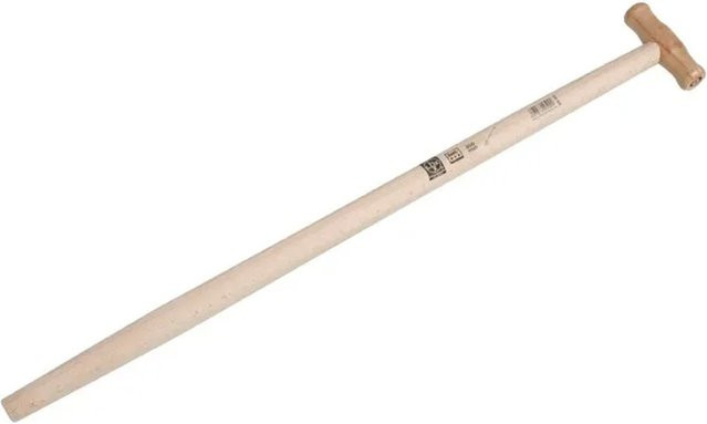 LUX-TOOLS T-Spatenstiel aus Holz in Braun, Länge: 85 cm, Durchmesser: 3,6 cm - Bild 1