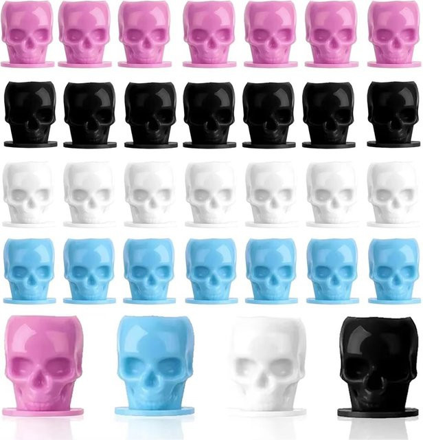 PEPAX Tattoo Ink Cups, 50 Stück, Einweg Kunststoff, mit Basis - Bild 1