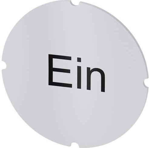 Siemens Einlegeschild 3SU1900-0AB71-0AB0 aus Kunststoff, 10 Stück, Schwarz und Weiß - Bild 1