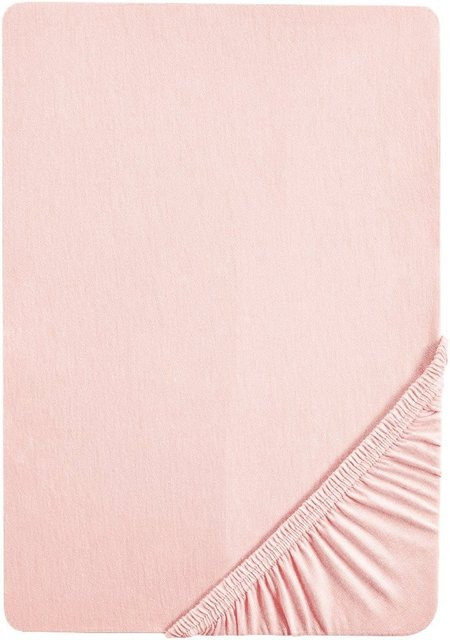 Biberna Spannbettlaken Deluxe Jersey-Elastic aus Baumwolle und Elasthan mit Rundumgummi, bügelfrei - Bild 1