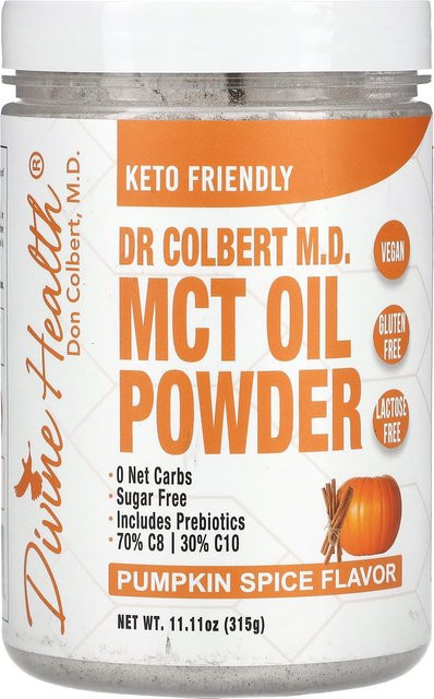 Dr. Colbert's Keto Zone MCT-Öl-Pulver Kürbisgewürz 315 g - Bild 1
