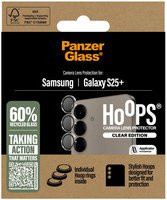 PanzerGlass Hoops Schutzfolie aus gehärtetem Glas für die Rückkamera des Samsung Galaxy S25+ S936, Transparent - Bild 1
