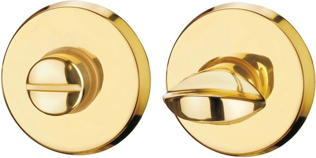AnsaPro Zimmertür-Rosetten Ruhr in Messing Gold mit Schraubbefestigung B/H/T: 90 x 170 x 30 mm - Bild 1