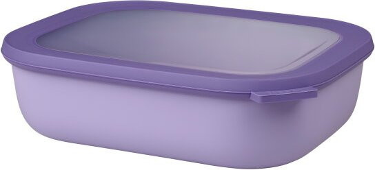 Mepal Cirqula Multischüssel rechteckig, lila, 2000 ml, luftdicht und auslaufsicher - Bild 1