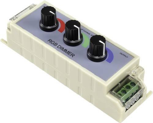 TRU Components SU12001 LED-Dimmer 216W in Weiß, B: 130 mm, T: 45 mm, H: 40 mm - Bild 1