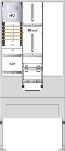 Hager Zähleranschlusssäule ZAS207BD25AT Verteilung in Grau - Bild 1