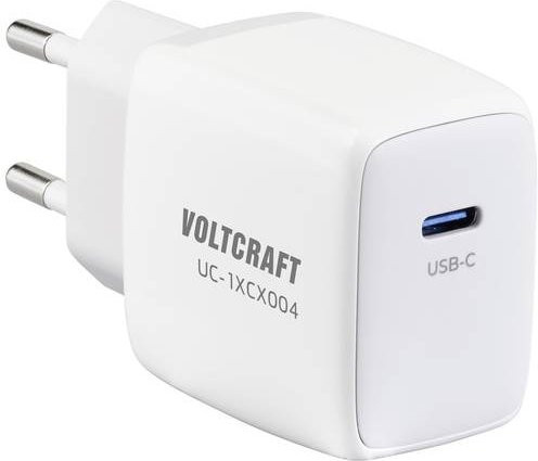 Voltcraft UC-1XCX004 USB-C GaN Ladegerät 20W in Weiß - Bild 1