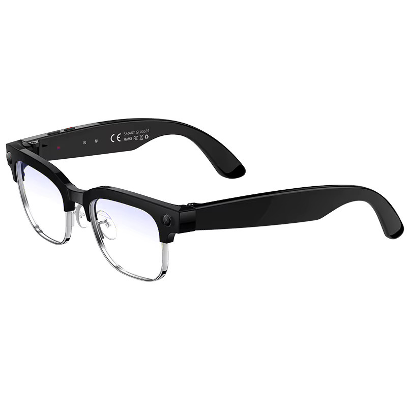 LIGE Smart Sonnenbrille mit 4K HD Kamera, AI Übersetzung, Bluetooth für Anrufe und Musik, wasserdicht, Schwarz - Bild 6