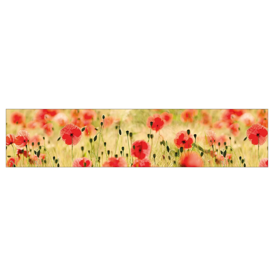 MySpotti Küchenrückwand Profix Cucina Mohnblüte in Rot, B/H: 270 x 60 cm - Bild 2