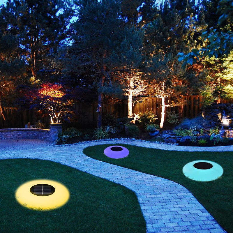 TOMTOP JMS Solar LED Schwimmlicht Set mit 16 Farben, IP67 Wasserdicht, Weiß, 4 Stück - Bild 4