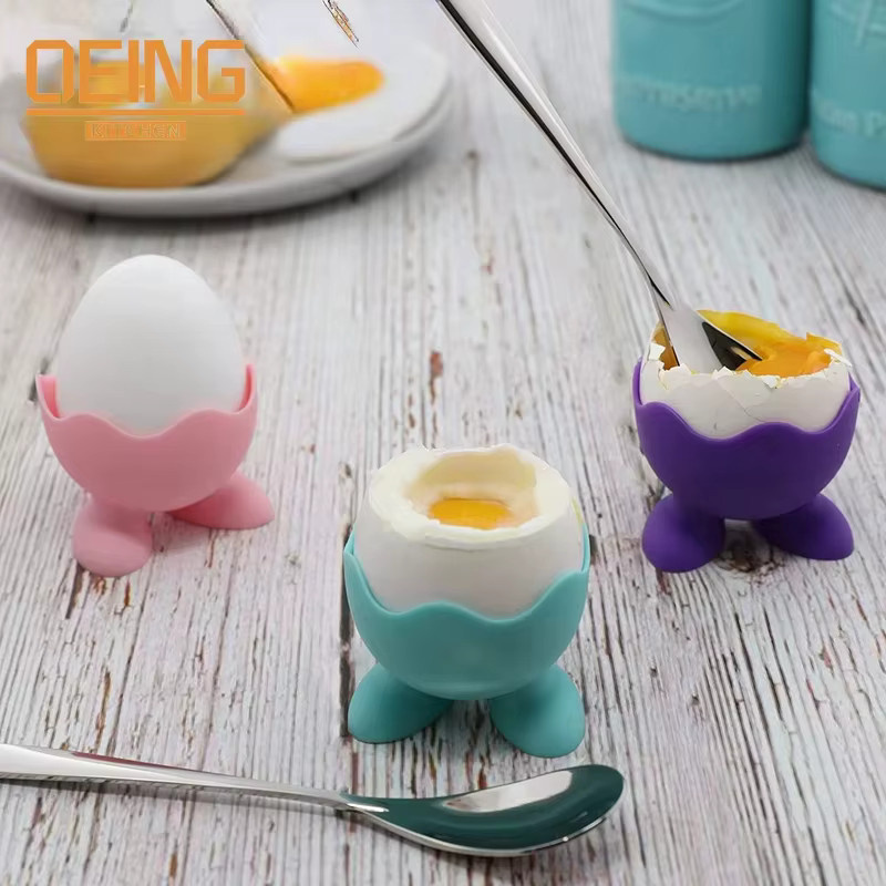 YOCITY Silikon Ei Tasse Halterung und Lagerungs-Rack in Mehrfarbig für Beauty-Zubehör und Puderquasten - Bild 4