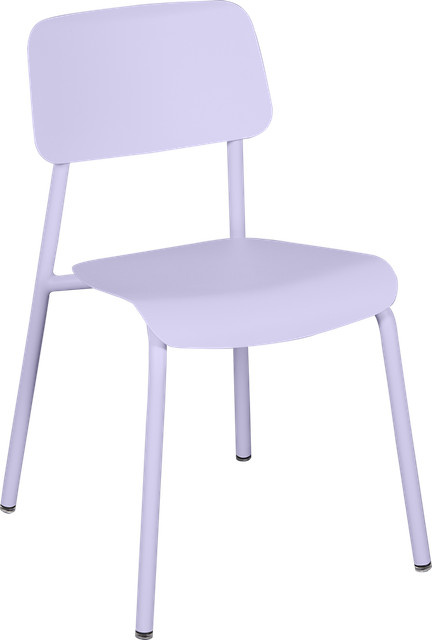 Fermob Studie Stuhl aus pulverbeschichtetem Aluminium in mattem Design - Bild 1