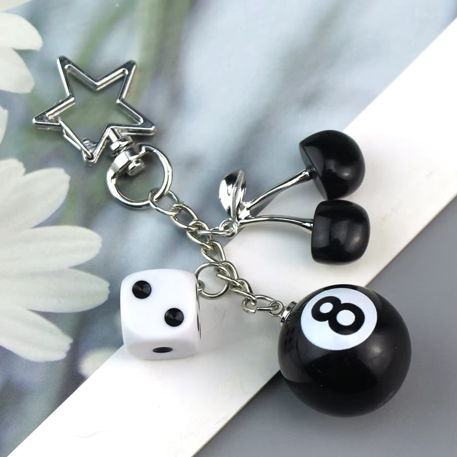 YiYuYiHua Charms, Schwarz, Silber, Unisex - Bild 3