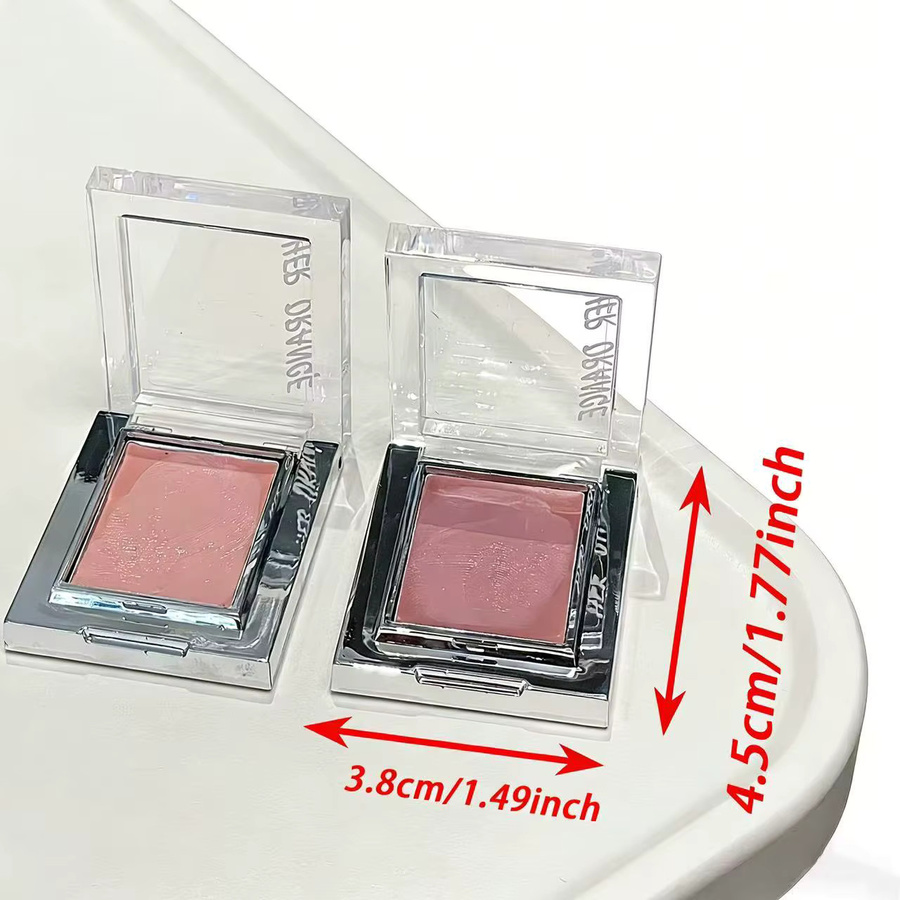 Herorange Creme-Rouge Matt, mit Make-up-Pinsel-Set - Bild 3