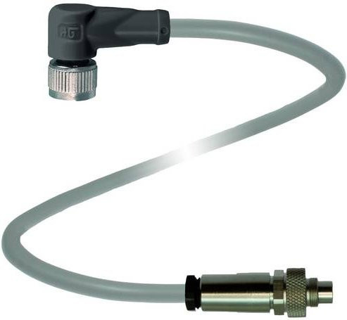 Pepperl+Fuchs 238762 Sensor-Aktor-Steckverbinder konfektioniert, Polzahl 5, Farbe Grau, Länge: 0,1 m - Bild 1