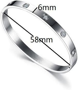 CHSEL Armband, Edelstahl, Gold, Zirkonia, Damen - Bild 1
