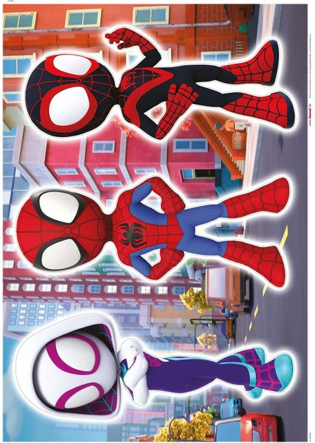 Komar Deko-Sticker Spiderman Trio in Bunt - Bild 1