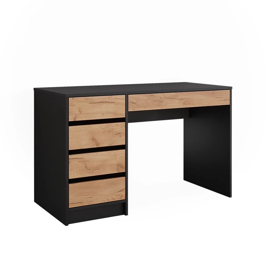 Vicco Schminktisch Sherry in Anthrazit und Goldkraft Eiche ohne Spiegel, B/H: 55 x 75 cm - Bild 2