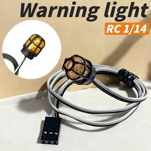 JUWUBA LED-Rundumleuchte, rotierendes Licht, 1:14, orange, Kunststoff - Bild 1