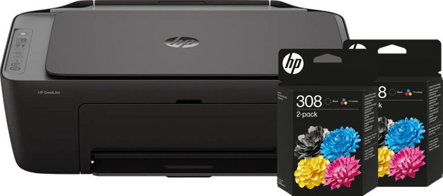 HP DeskJet 2920 Inkjet Multifunktionsdrucker mit Scan- und Kopierfunktion inklusive 2 schwarzen und 2 Farbpatronen - Bild 1