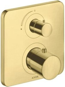 Hansgrohe Axor Citterio M UP-THM Duschset mit Thermostat und Unterputz-Einheit in Brushed Brass - Bild 1