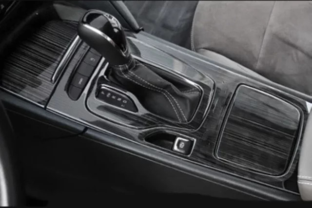 Iyacath Mittelkonsole Schalthebel-Abdeckung aus Edelstahl für Buick Regal und Opel Insignia 2017-2019 in Schwarz - Bild 1