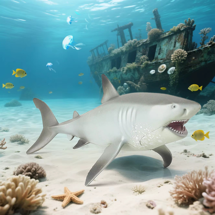 Oenux Savage Marine Sea Life Megalodon Actionfigur, Meerestiere, Einzelfigur - Bild 4