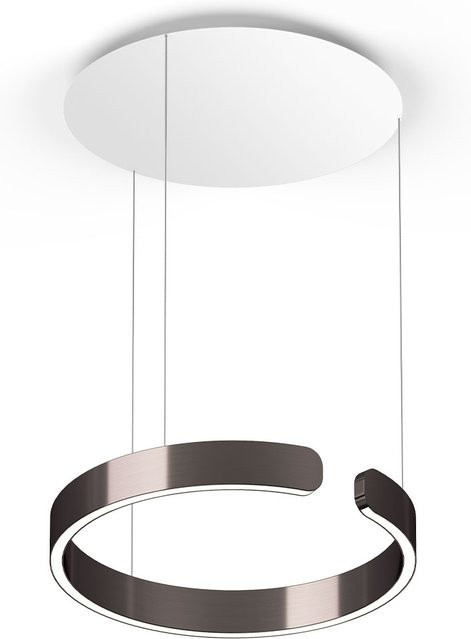 Occhio Mito sospeso 40 up LED-Pendelleuchte in Phantom-Weiß matt mit Occhio air Modul und x-tra warm LED (2200K - 3500K) für die Tischbeleuchtung - Bild 1