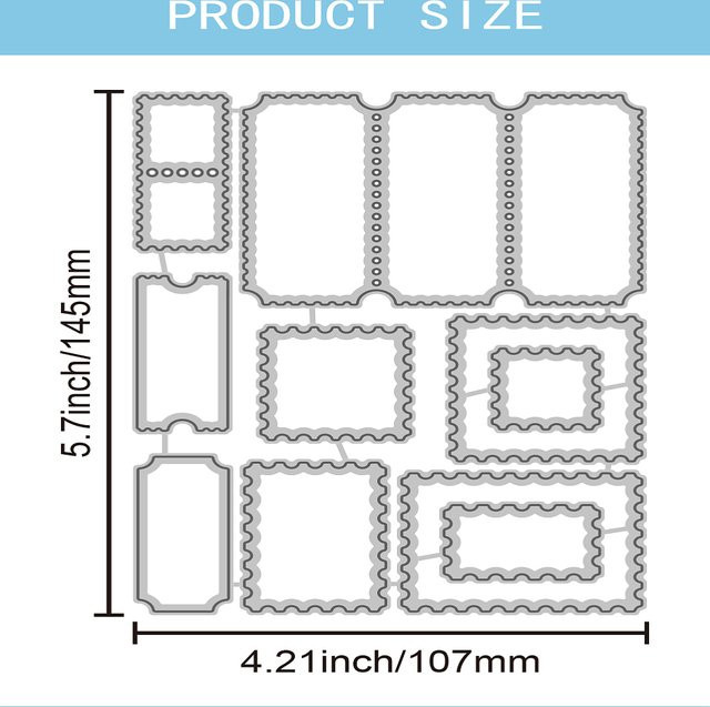 Dekorative Carbon-Stahl Schneidstempel für Scrapbooking und Fotoalben in gemischten Formen - Bild 1