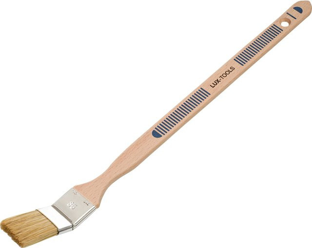 LUX-TOOLS Eckenpinsel Dispersion mit synthetischen Borsten und Holzgriff, Breite: 35 mm - Bild 1
