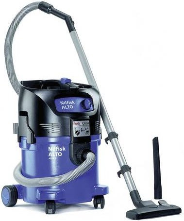 Nilfisk ATTIX 30-01 PC Nass-/Trockensauger in Blau mit 1500W und 30l Behälter sowie halbautomatischer Filterreinigung - Bild 1