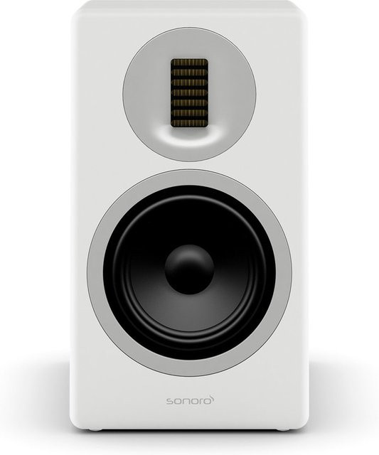 Sonoro Orchestra Gen.2 Regallautsprecher Paar in Weiß und Silber - Bild 1
