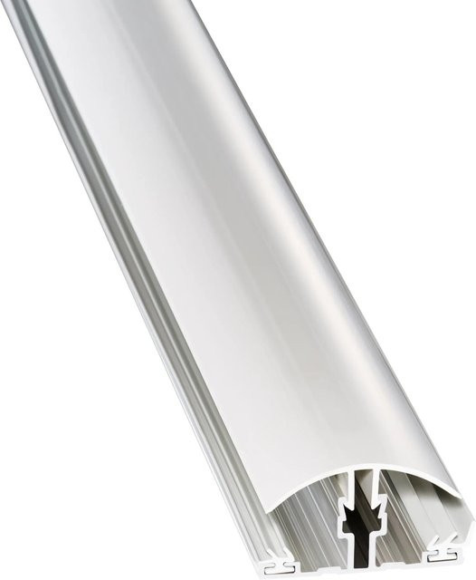 Gutta PVC Klemm-Verbindungs-Profil in Weiß und Silber, Länge: 200 cm, für 1,0 cm und 1,6 cm - Bild 1