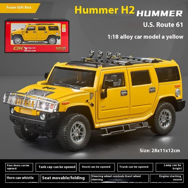Offroad-Auto Diecast Metallmodell, 1:18, mit Licht und Sound, ab 14 Jahre - Bild 1