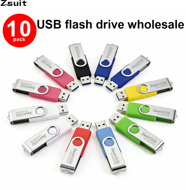 10 Stück Z-suit High-Speed USB-Sticks in Multicolour mit USB 2.0/3.0 Technologie - Bild 1