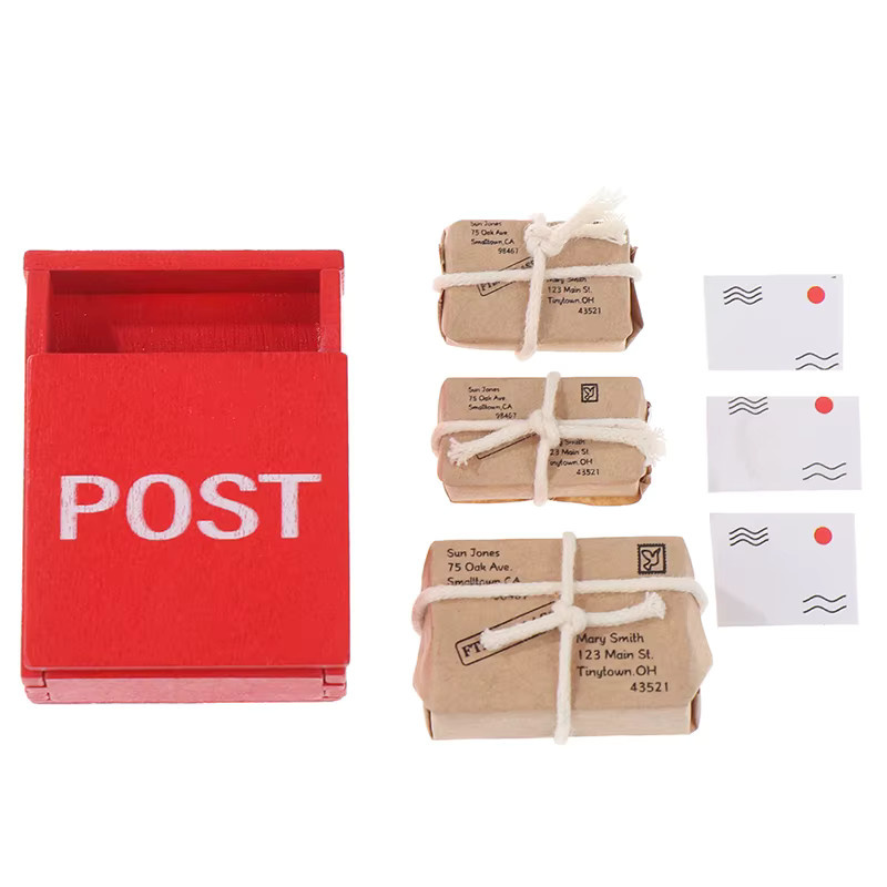 DIAPER&CORED Briefkasten Puppenhaus Zubehör aus Holz 1:12 - Bild 4