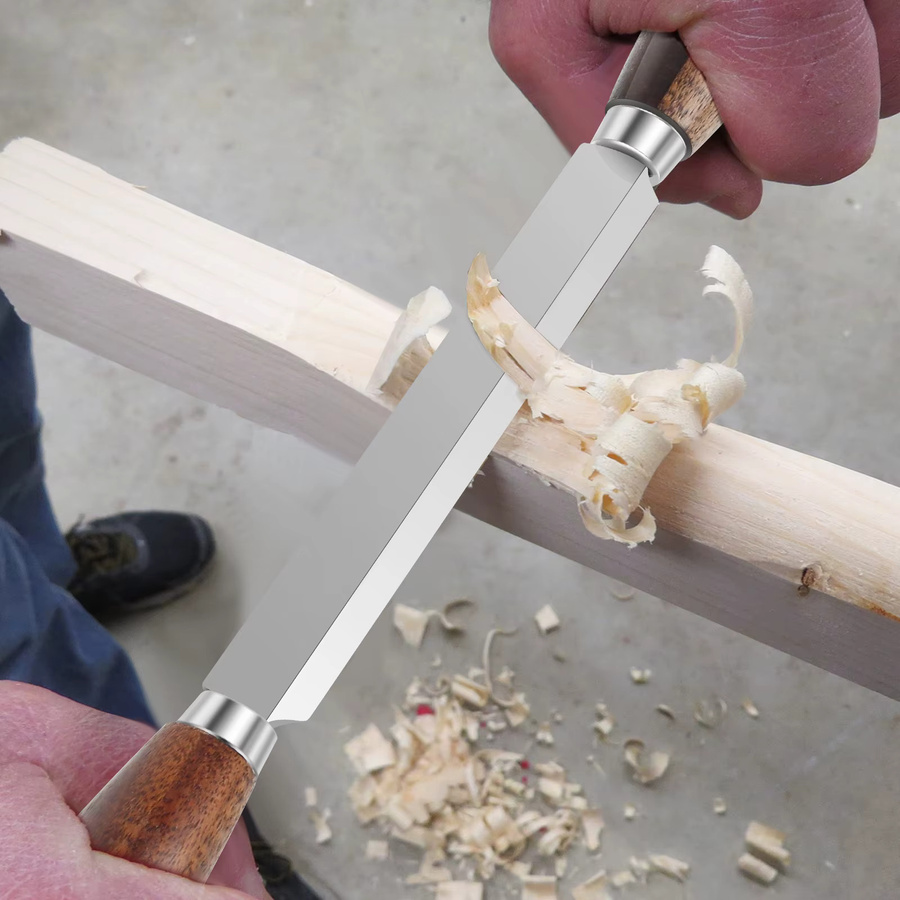 Sk5 Ziehmesser für die Holzbearbeitung mit Lederscheide als Holzschnitzmesser und Whittling-Werkzeug - Bild 4