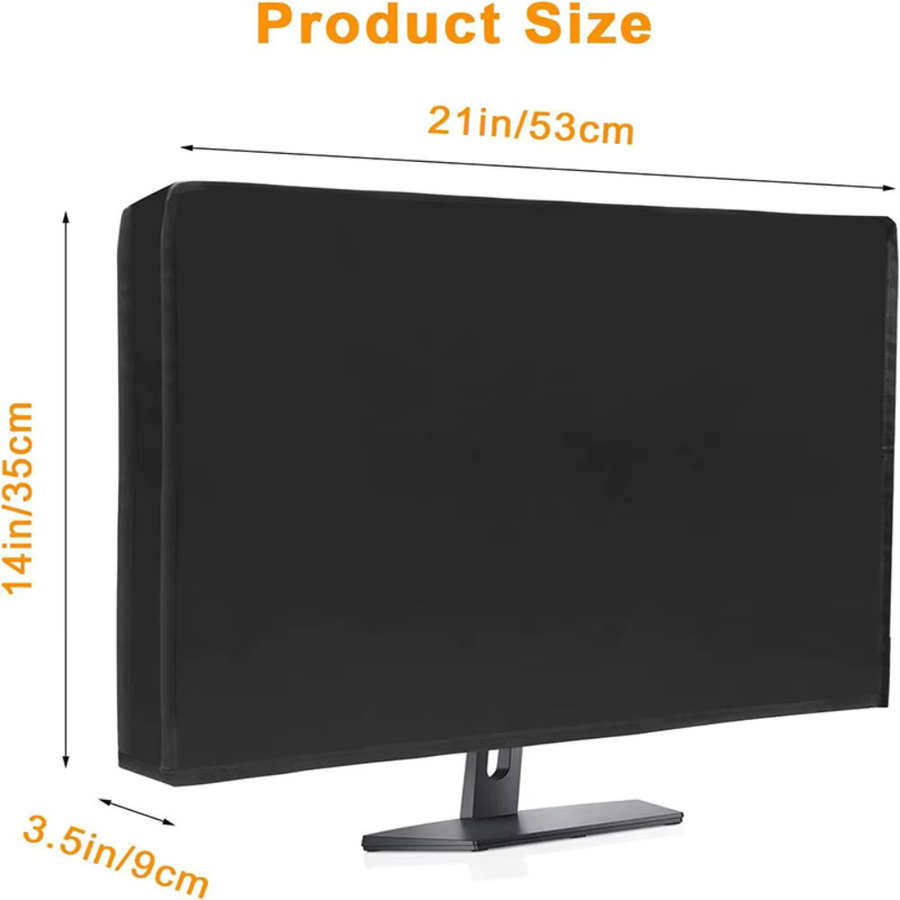 Wasserabweisende All-in-One-PC-Abdeckung als Staubschutz für Desktop-Monitore in Schwarz - Bild 2